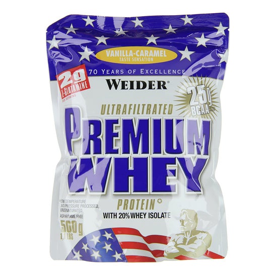 Weider Proteínas Premium Whey Vainilla Caramelo 500gen oferta