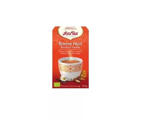 Yogi Té Ayurvédico Té de Hierbas Buenas Noches Rooibos Vainilla Orgánica 17 bolsitas de téen oferta