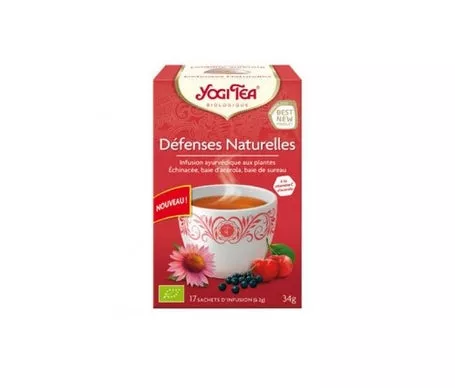 Yogi Tea Infusión Ayurvédica Defensas Naturales Orgánica 17 bolsas de 2gen oferta