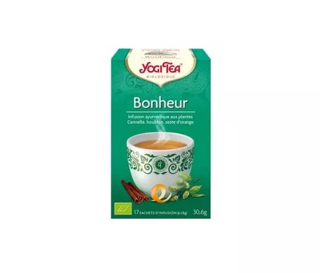 Yogi Tea Infusión Ayurvédica Felicidad Orgánica 17 bolsitas de téen oferta