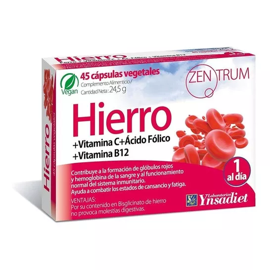 Zentrum Hierro 45 Cápsulas Vegetalesen oferta
