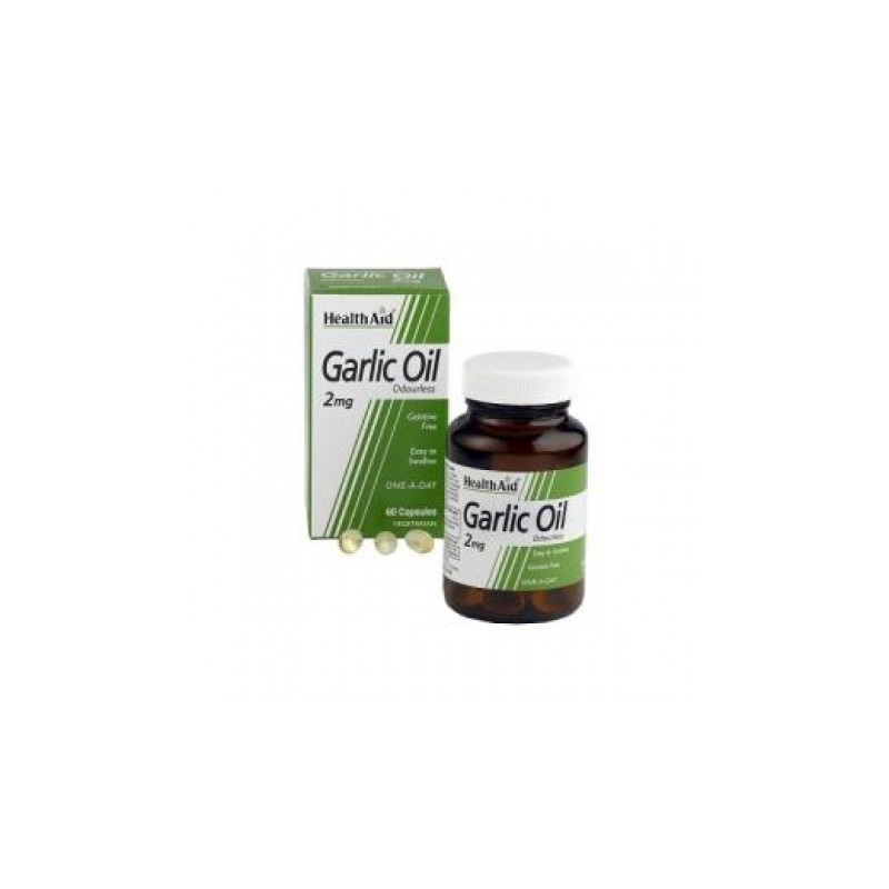 ACEITE DE AJO (garlic oil) 2mg. 60cap. HEALTH AID