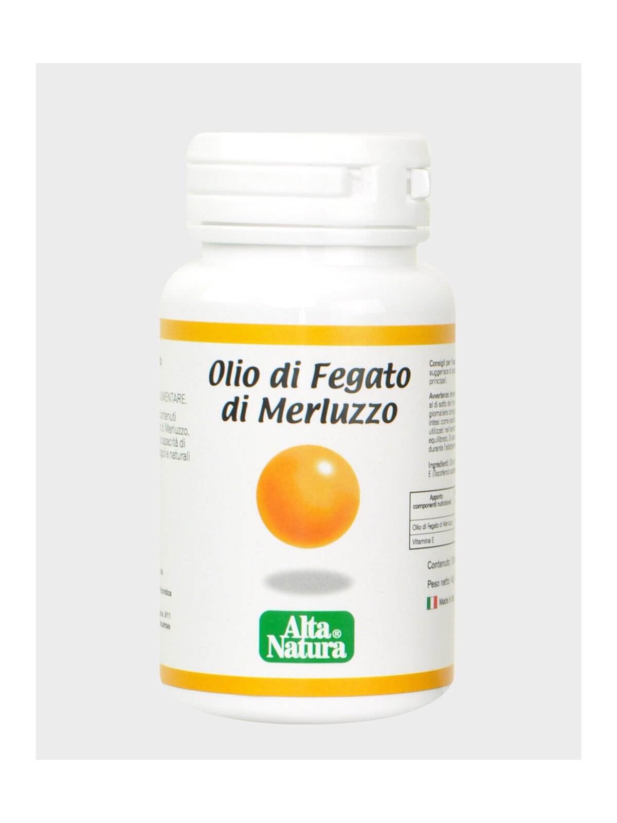 Alta Natura Fegato Di Merluzzo Integratore Alimentare 100 Perle