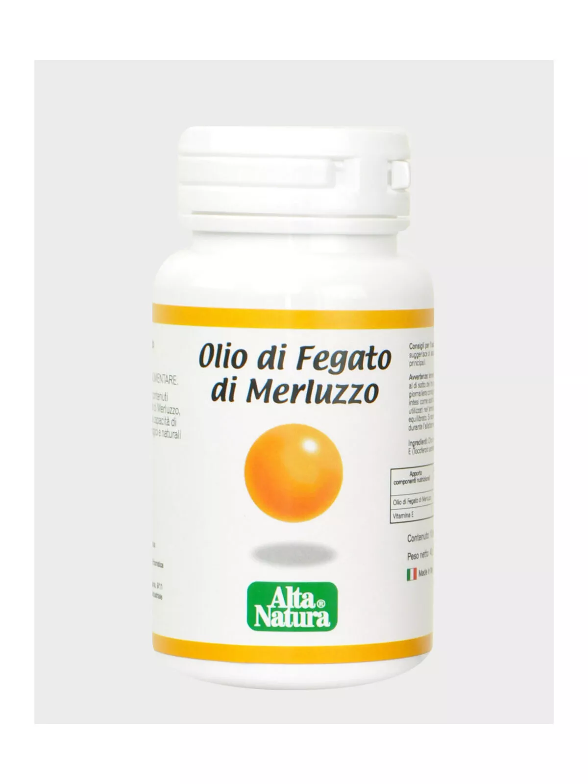 Alta Natura Fegato Di Merluzzo Integratore Alimentare 100 Perle