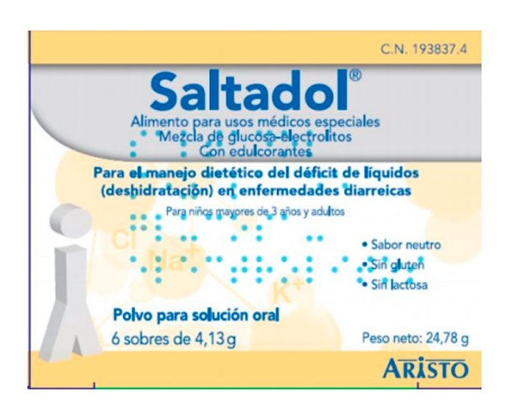 Aristo Pharma Suero Oral Saltadol 6 Sobres
