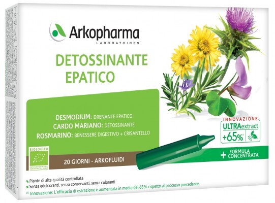 Arkofluidi Us Detossinante Integratore Alimentare 20 Fiale