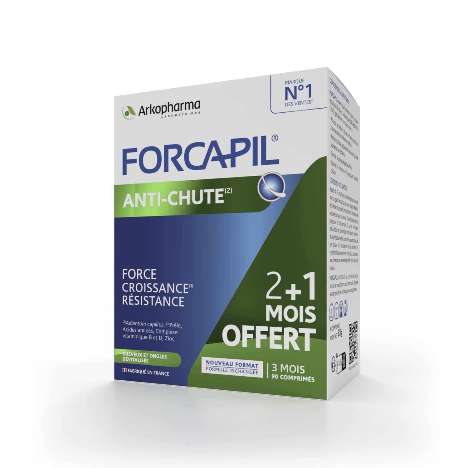 Arkopharma - Forcapil Anti-chute | Complément Alimentaire Cheveux et Ongles -...