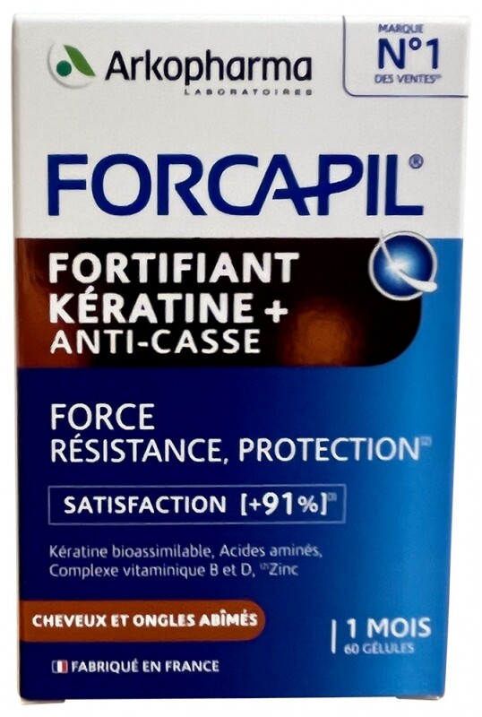 Arkopharma Forcapil Queratina Fortificante + 60 Cápsulas (CADUCIDAD 09/2024)