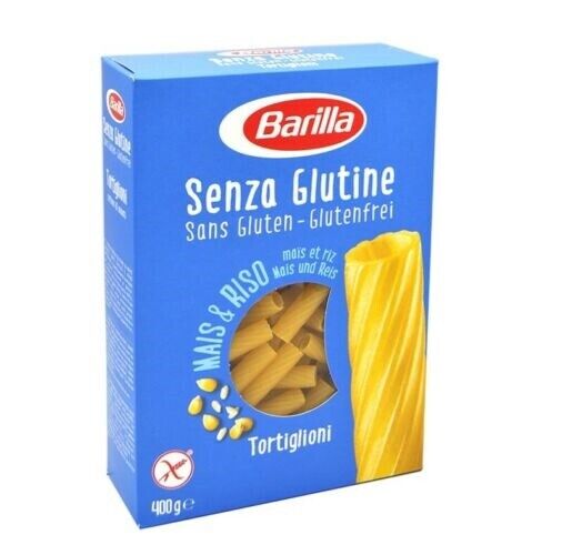 Barilla Tortiglioni 400g senza glutine sin gluten pasta fideos