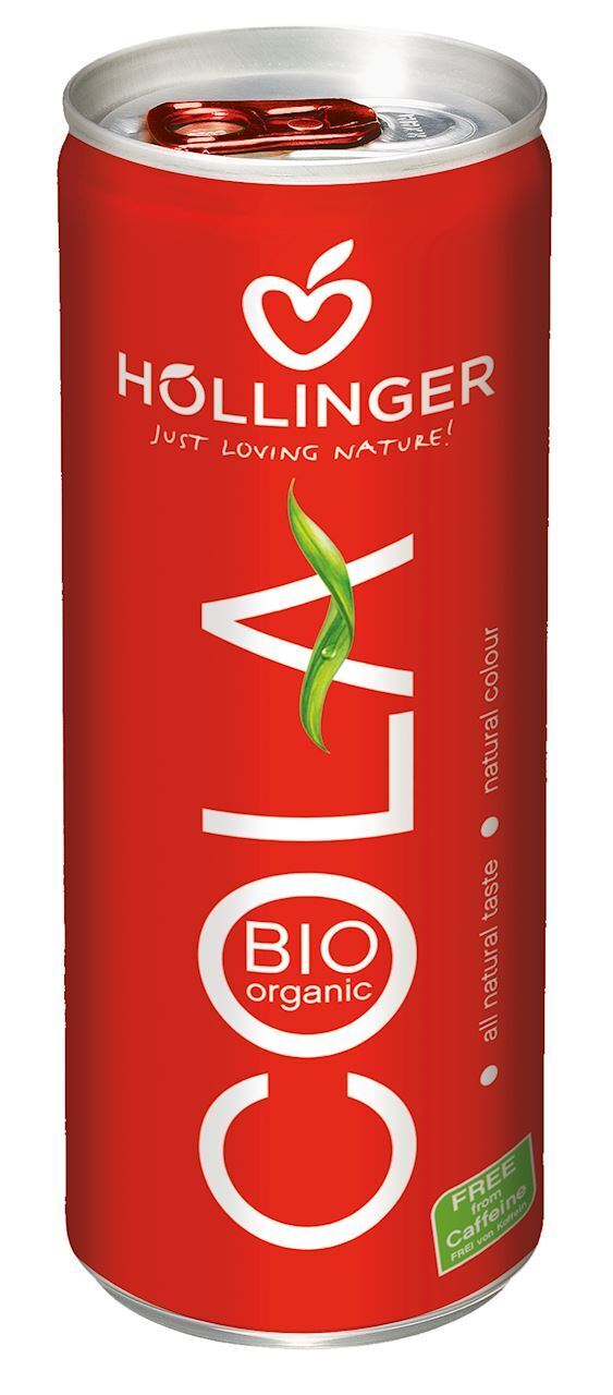 BEBIDA COLA BIO SIN CAFEÍNA 250 ml (LATA) - HOLLINGER
