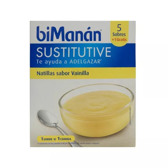 biManán® Sustitutive natillas vainilla 5 sobresen oferta