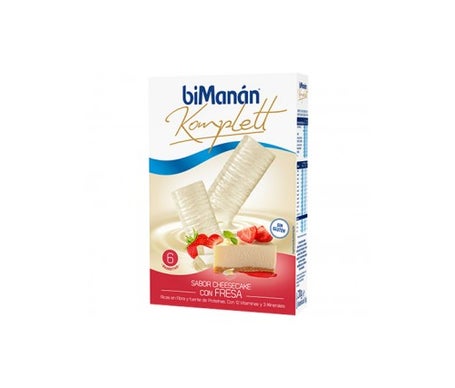biManán® Komplett chocolate blanco sabor cheese cakey fresa 6udsen oferta