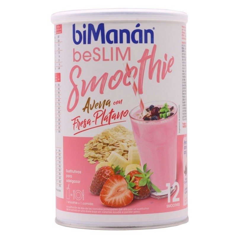 BIMANÁN BESLIM SMOOTHIE AVENA CON FRESA-PLÁTANO 420 G