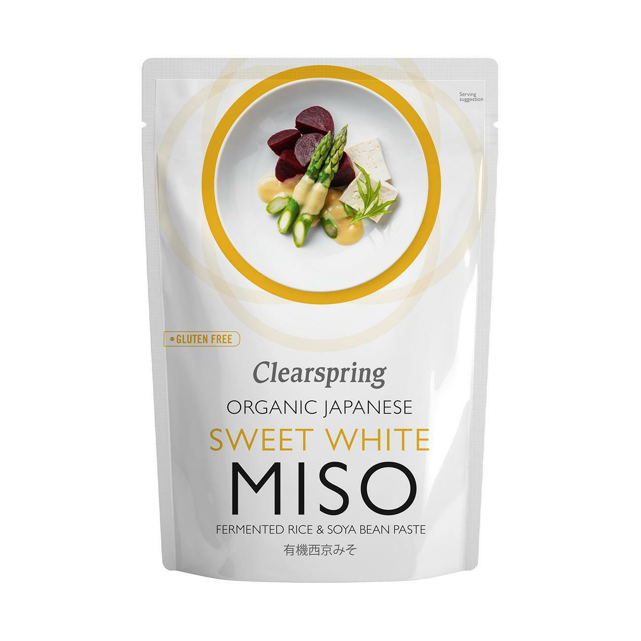 Bolsa de miso blanca dulce japonesa orgánica Clearspring 250 g
