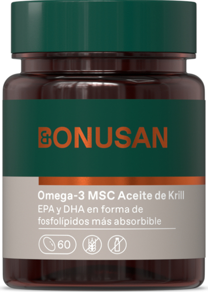 Bonusan Omega-3 MSC Aceite de Krill 60 Comprimidos