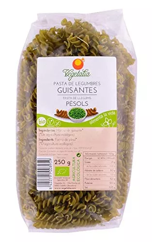 Espirales De Guisantes Bio sin gluten Vegetalia
