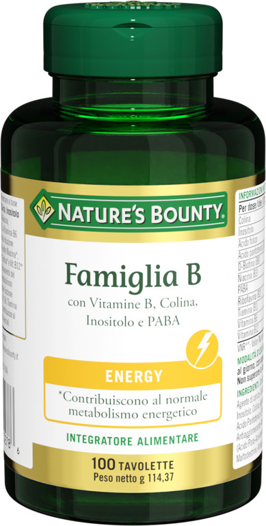 Famiglia B Nature's Bounty 100 Tavolette