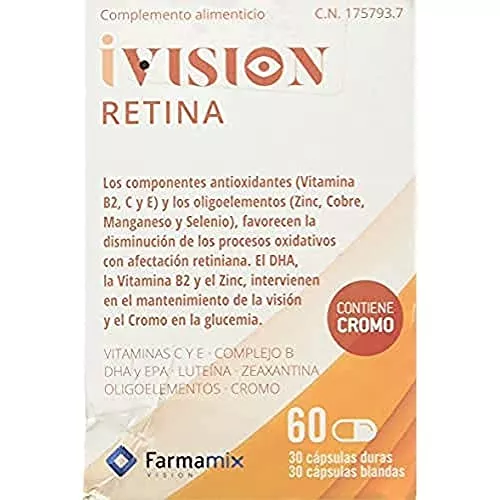 Farmamix Vision Retina 60 Caps 30Capsulas Duras + 30 Capsulas Blandas 400 g