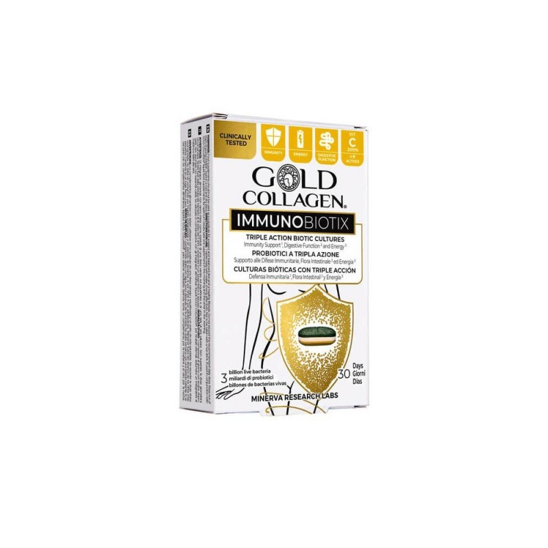 Gold Collagen Inmunobiotix 30comp