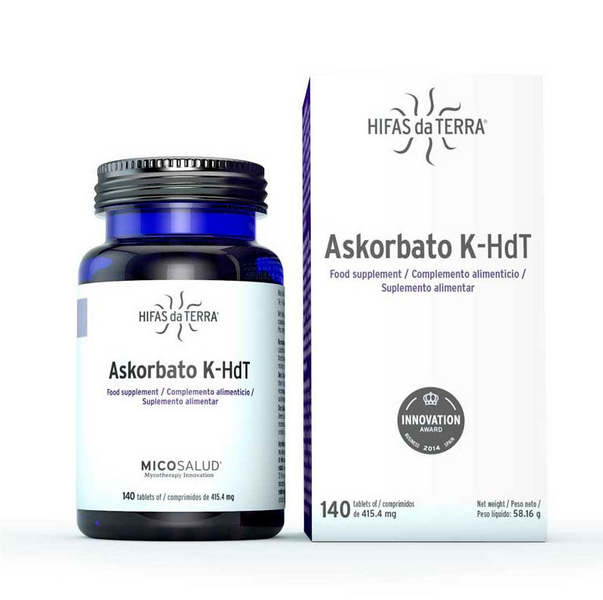 Hifas da terra Askorbato K-HDT Hifas da Terra 140 cápsulas