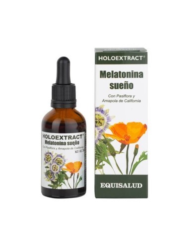 Holoextract Melatonina sueño de Equisalud, 50 mililitros