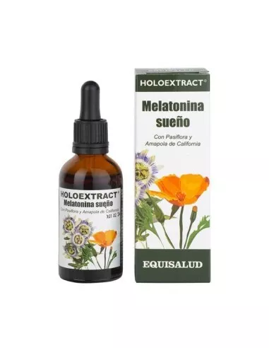 Holoextract Melatonina sueño de Equisalud, 50 mililitros