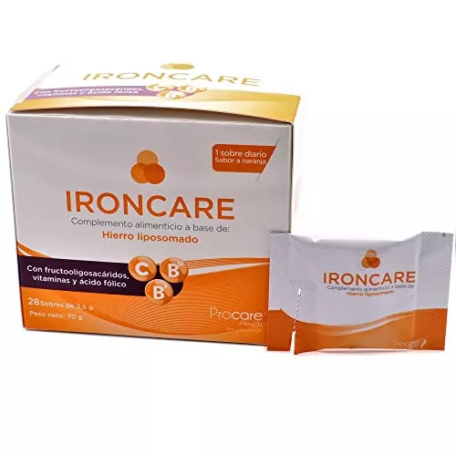 IRONCARE Complemento alimenticio Hierro 28 Sobres de 2,5 gr