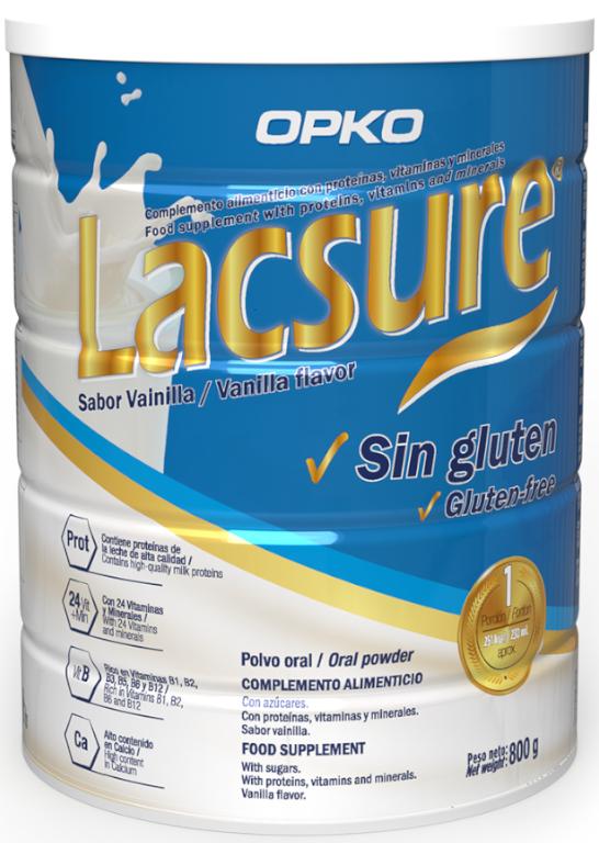Lacsure Vainilla Polvo 800 gr