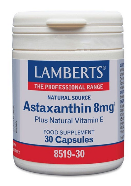 Lamberts Astaxantina 8mg con Vitamina E 30caps