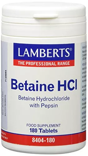 Lamberts Betaina Hci Con Pepsina 180 Tabs