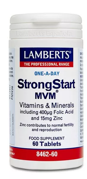 Lamberts StrongStart MVM Multivitamínico Prenatal 60comp