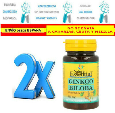 Nature Essential Ginkgo Biloba 500mg 60 Comprimidos
