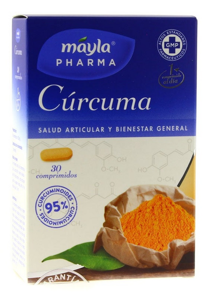 Mayla Cúrcuma Salud Articular Y Bienestar General 30 Comprimido