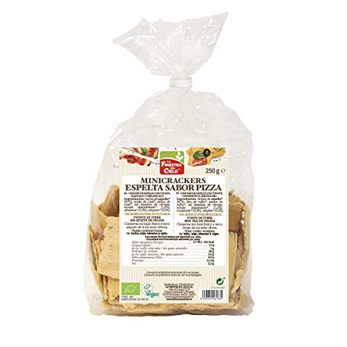 MINI CRACKERS DE ESPELTA sabor pizza 250gr. BIO