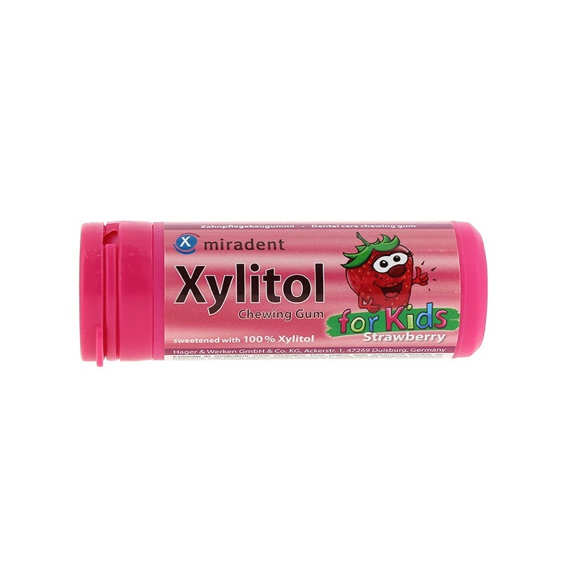 Miradent Chicles para Niños Fresa 30 unidades