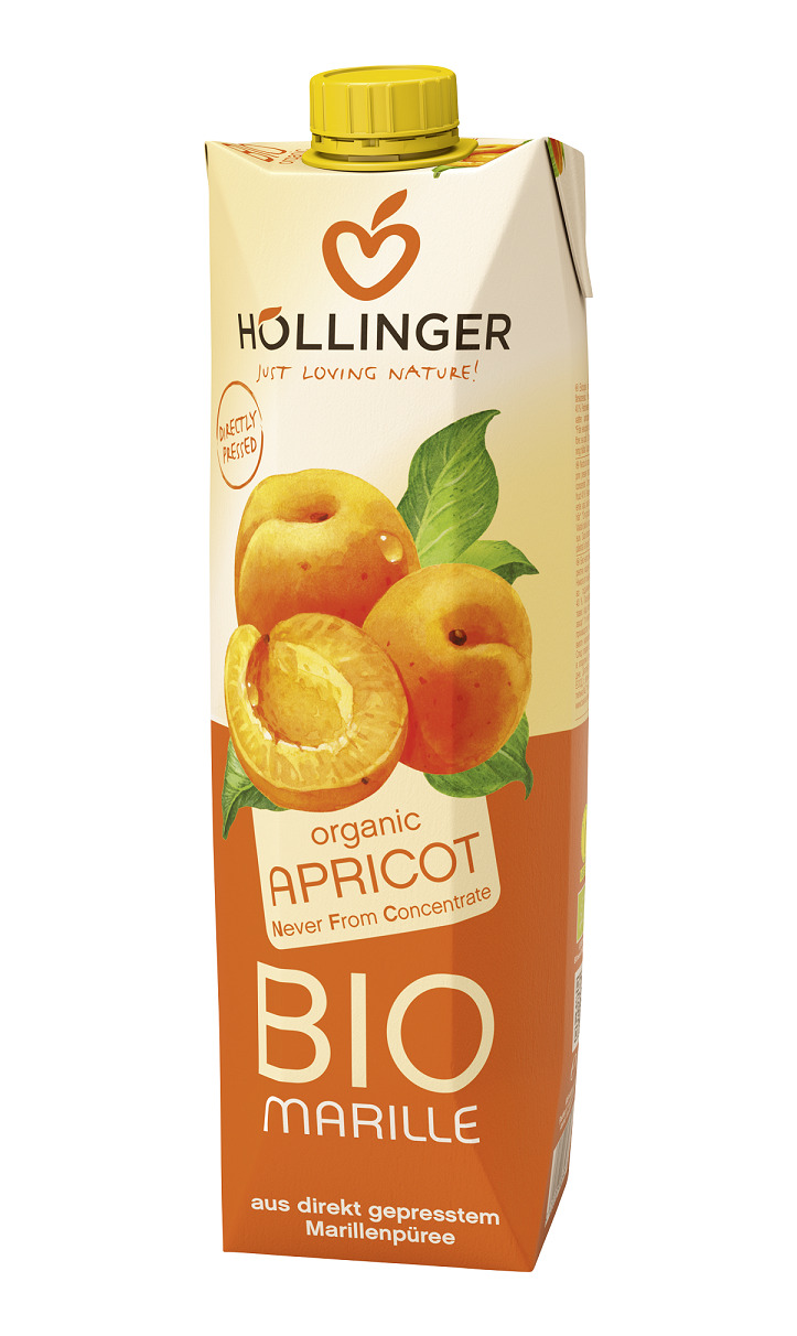 NÉCTAR DE ALBARICOQUE BIO 1 L - HOLLINGER