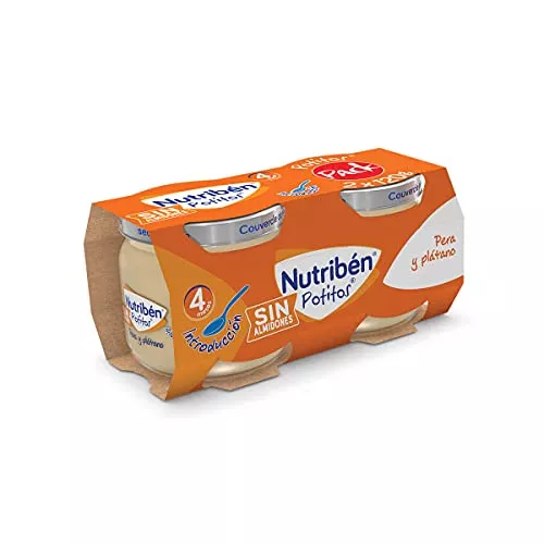 En Oferta Nutribén Potitos Pack Merienda, Introducción A La Pera Y El Plátano, Sin Almidones, Desde Los 4 Meses, Bipack (2 X 120Gr)