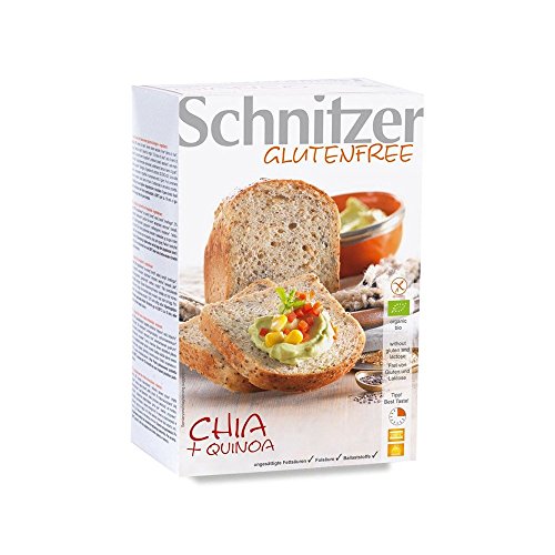 Pan con Chía y Harina de Quinoa Sin Gluten Ecológico Schnitzer (2x250g)