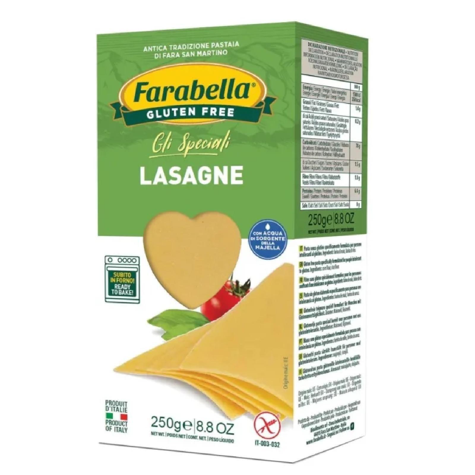 Pasta Farabella Gli Speciali Lasagne Senza Glutine Pacco da 250 g