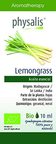 Physalis Aceite Esencial de Lemongrass Bio 10ml