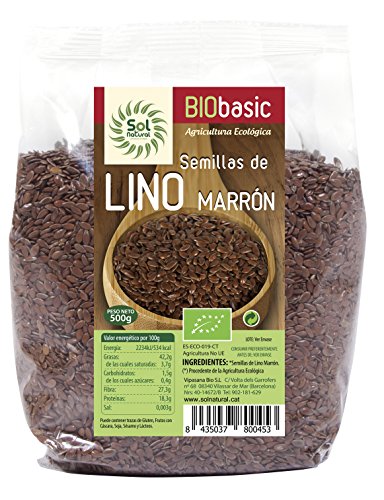 Solnatural Linaza Semilla Marrón Bio 500g