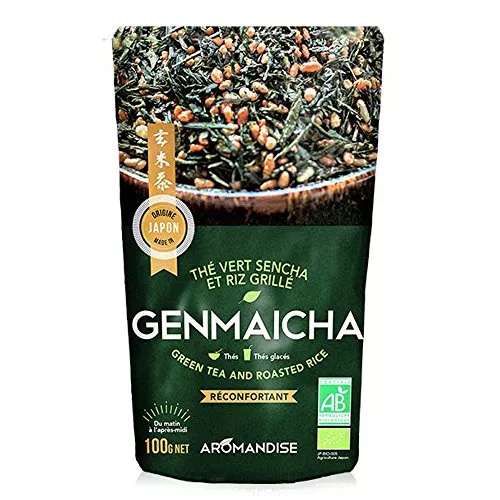 Té verde orgánico y arroz integral Genmaicha 100 g