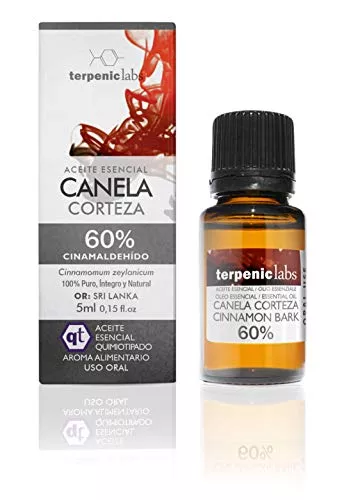 Terpenic Evo - Aceite Esencial Canela de Ceylan Corteza 60%, 5 ml