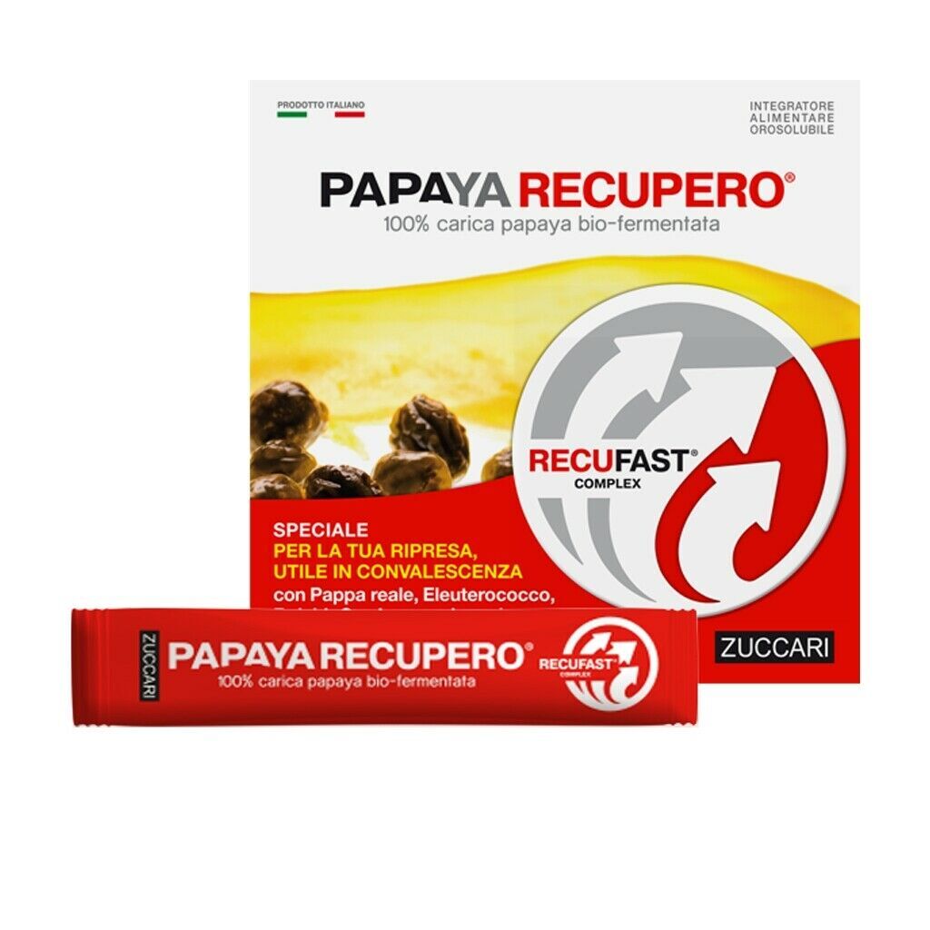 Zuccari Papaya Recupero Integratore Alimentare 14 Stick Da 3,5g